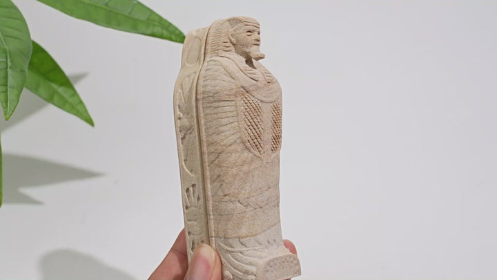 Natural Sand Stone Mummy Carving
