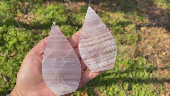 Natural Crystal Fluorite Teardrop