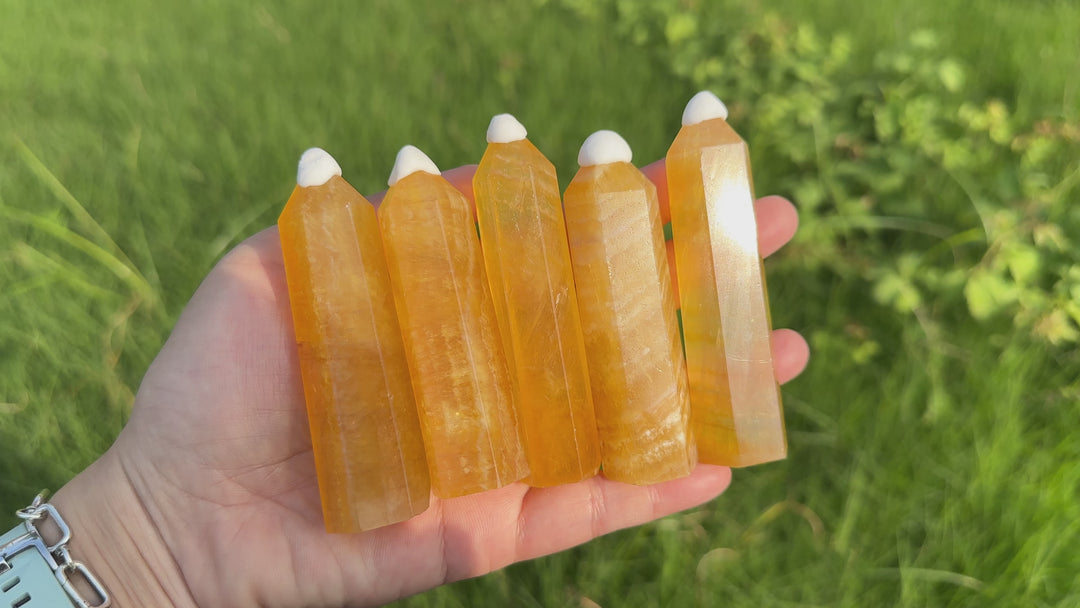 Yellow Fluorite Point