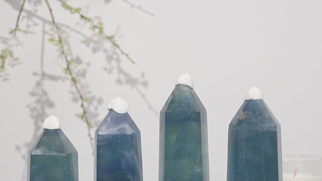 Natural Blue Fluorite Point