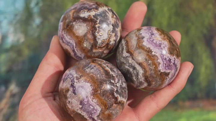 Natural Fluorite with Pyrite and Hematite Sphere