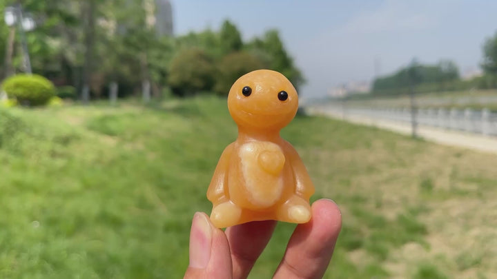 Natural Crystal Sitting Buddy Carving