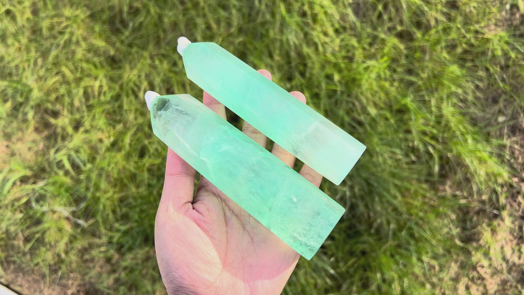 Green Fluorite Tower