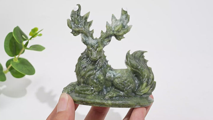 A Slightly Imperfect Natural Crystal Enchanted Deer