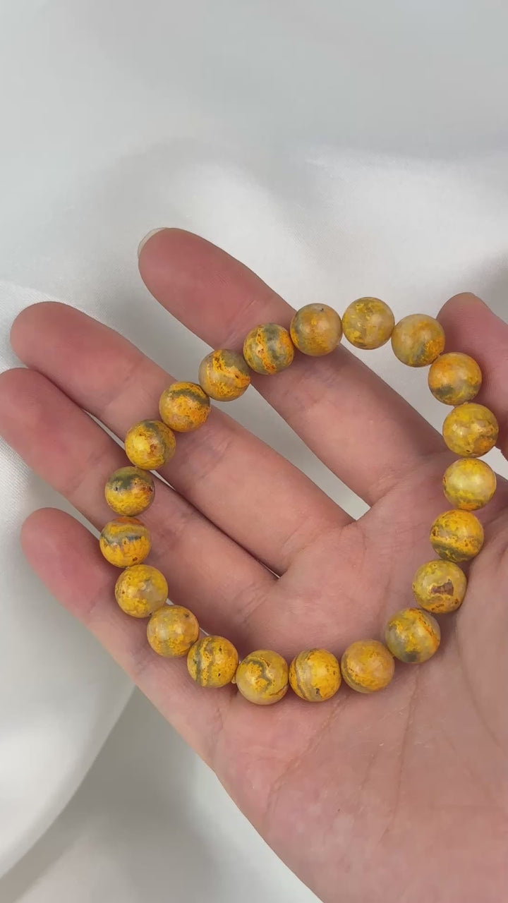 Bumble Bee Jasper Bracelet 8.9-9.3mm