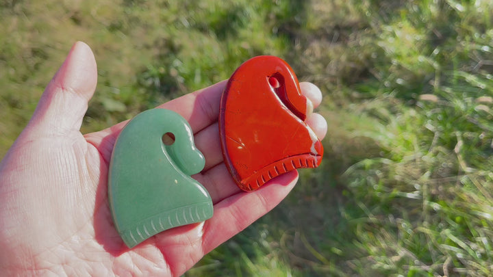 Natural Crystal Carving Christmas Hat