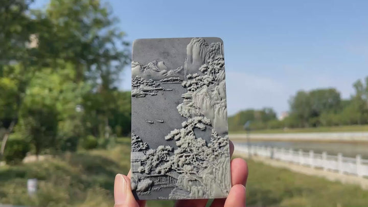 Unique,Natural Crystal TaiJi Stone Exquisite Landscape