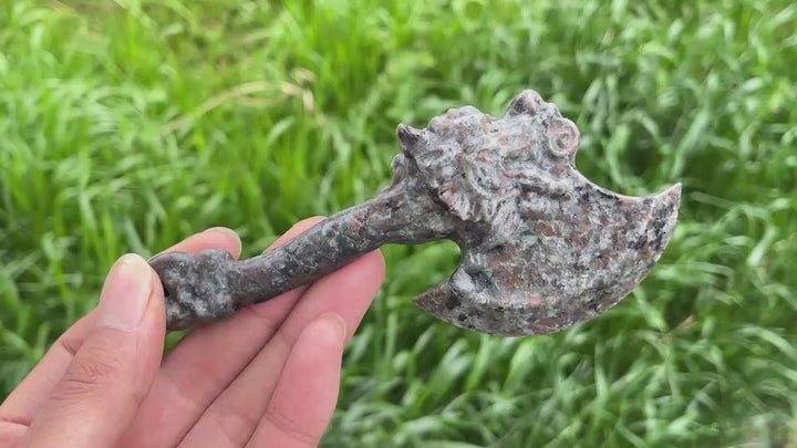 Natural Crystal Axe Carving