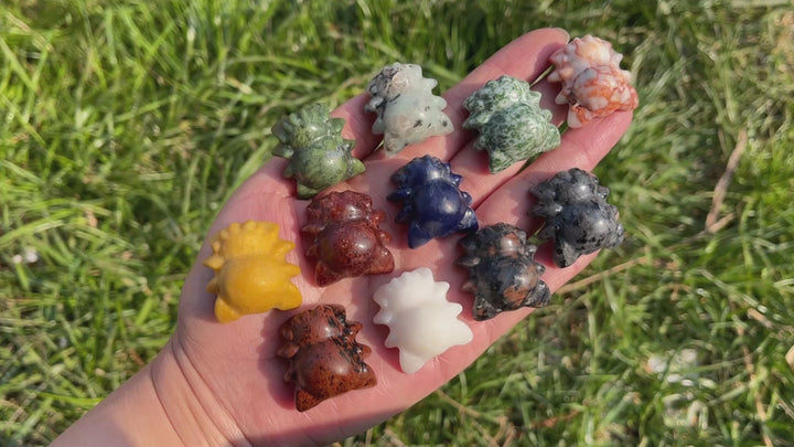 Natural Crystal Mini Spider Carving