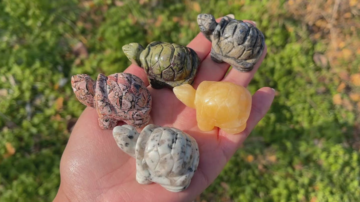 Natural Crystal Carving Sea Turtle