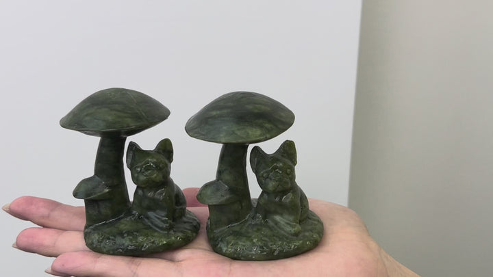 Serpentine Bulldog And Mushroom