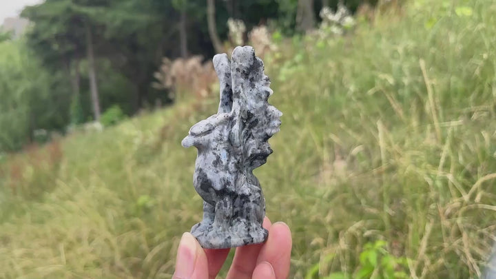 Natural Crystal Griffin Carving