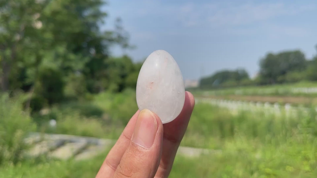 Natural Crystal Clear Quartz Egg