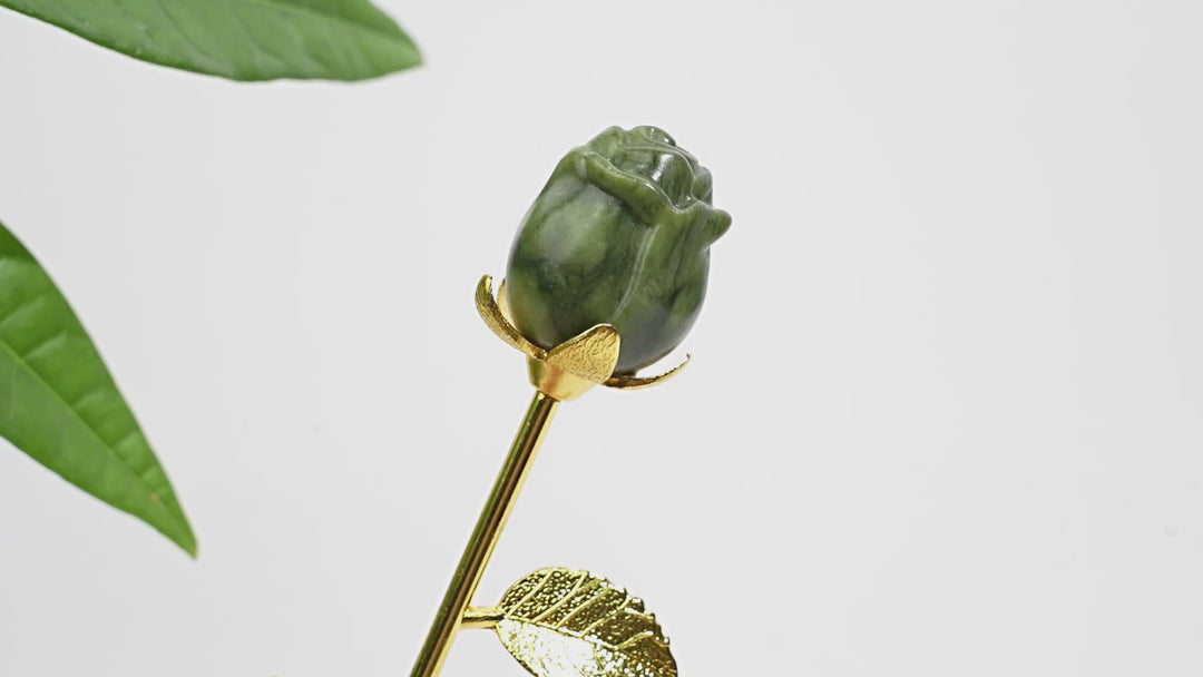 Natural Crystal Exquisite Handheld Rose Flower