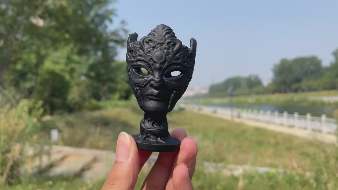 Natural Crystal Carving Pattern Mask