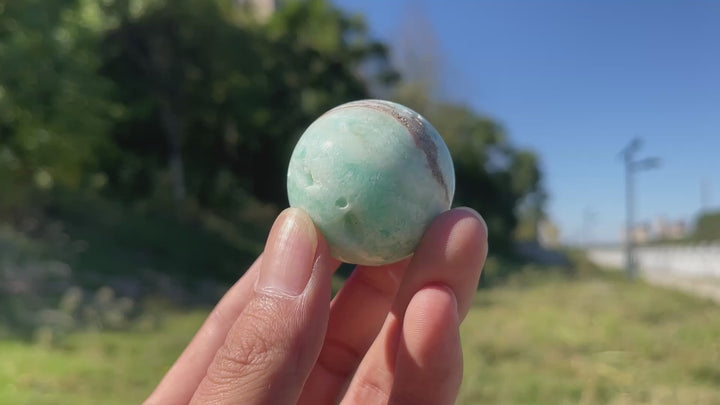 Natural Crystal Hemimorphite Sphere