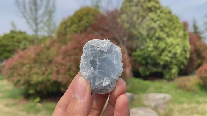 Natural Celestite Raw Crystal Cluster
