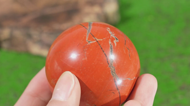 Natural Red Jasper Sphere