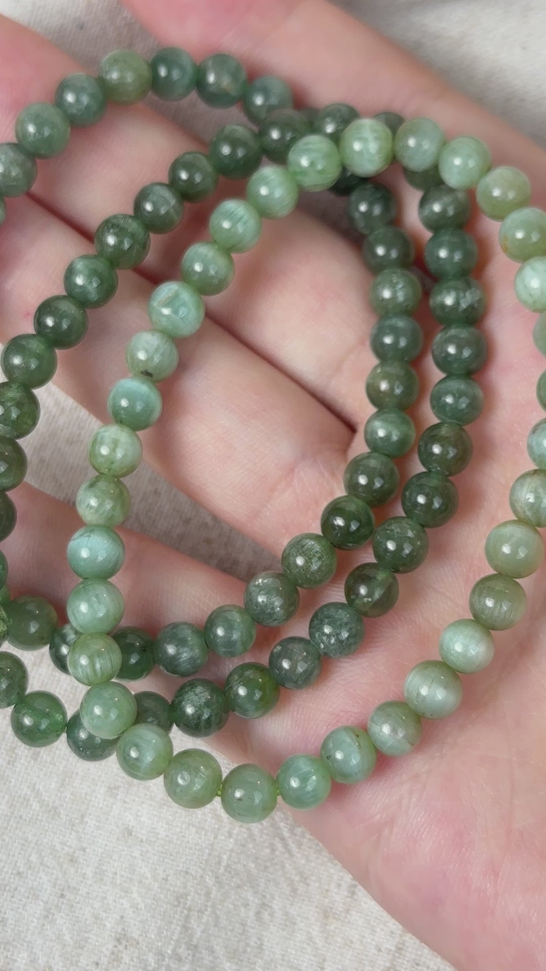 Apatite Bead Bracelet 5.4-5.8mm
