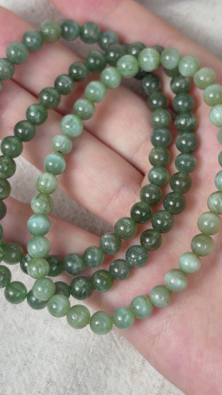 Apatite Bead Bracelet 5.4-5.8mm