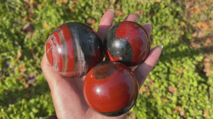 Natural Crystal African Bloodstone Sphere