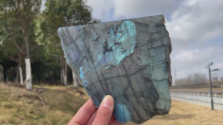 Unique,Natural Labradorite Slice
