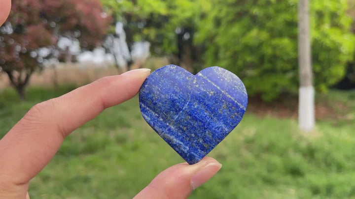 Natural Lapis Lazuli Crystal Heart