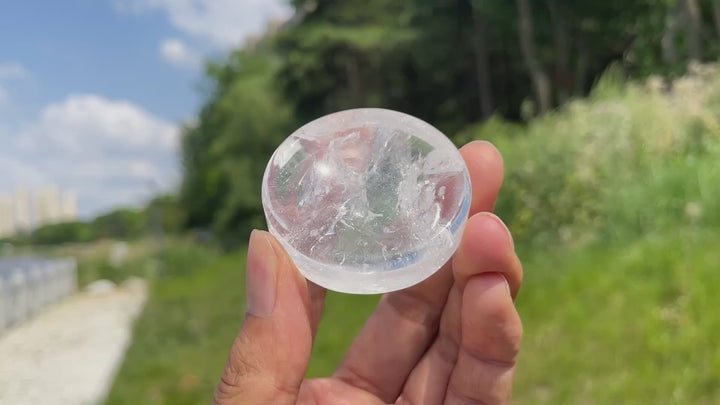 Natural Clear Quartz Mini Bowl Carving