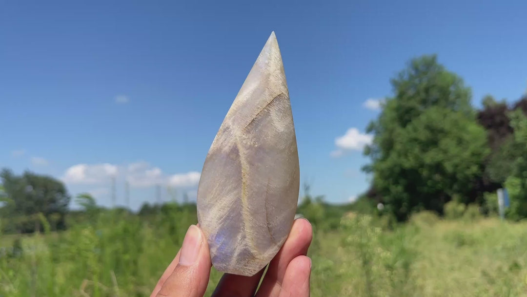 Natural Crystal Moonstone Teardrop