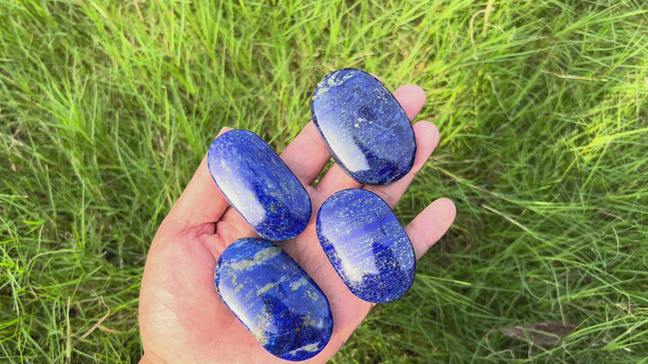 Natural Lapis Lazuli Palm Stone
