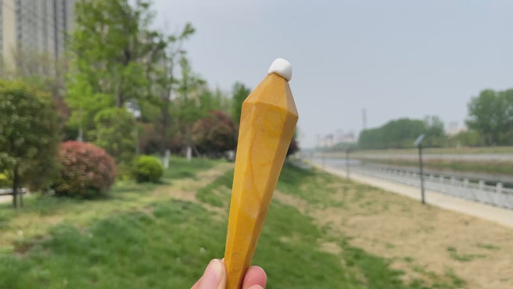 Natural Yellow Aventurine Crystal Wand