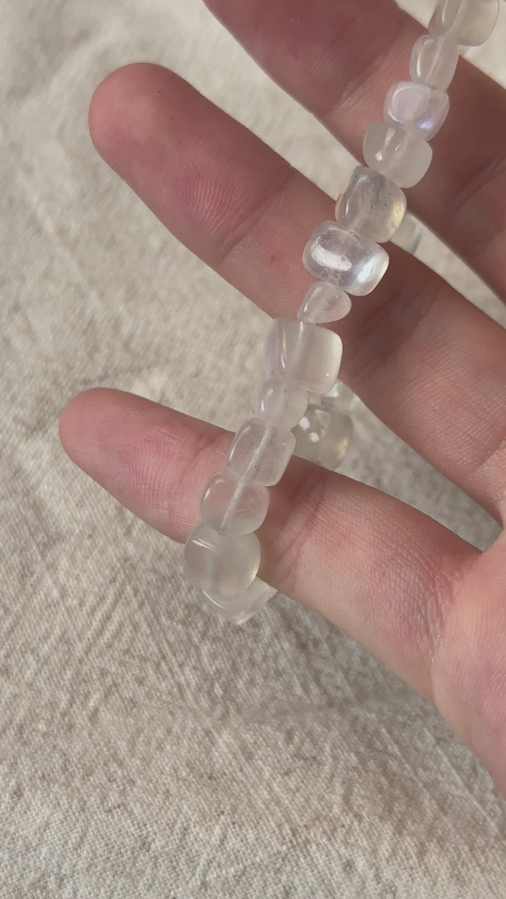 Blue Moonstone Bracelet 5.4-5.9mm