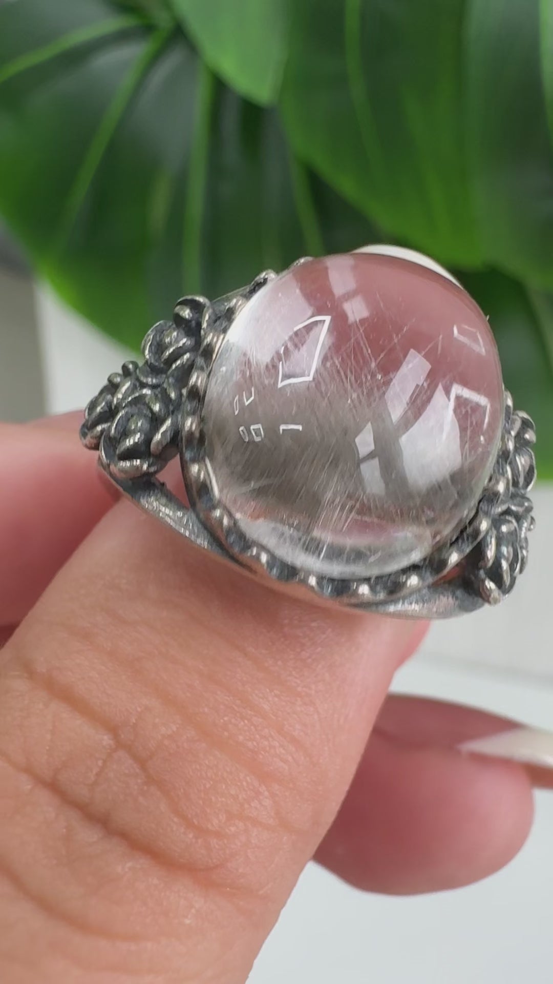 Silver Rutilated Ring