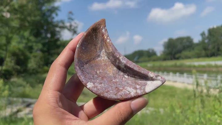 Unique,Natural Crystal Ocean Jasper Bowl