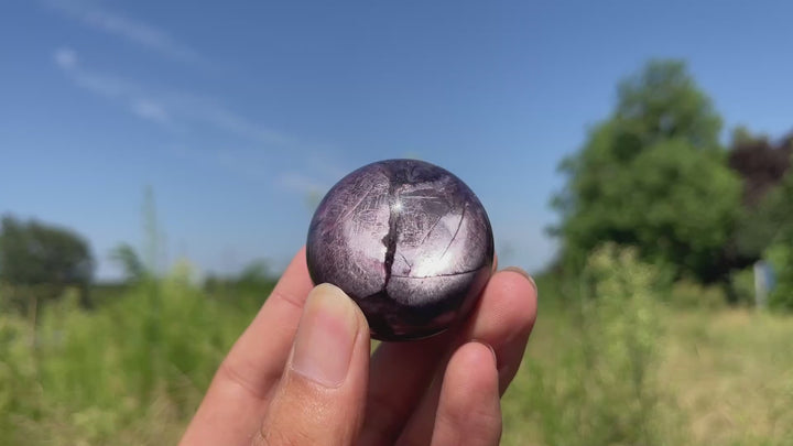 Natural Crystal Exquisite Lepidolite Sphere