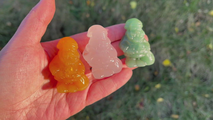 Natural Crystal Carving Santa Claus
