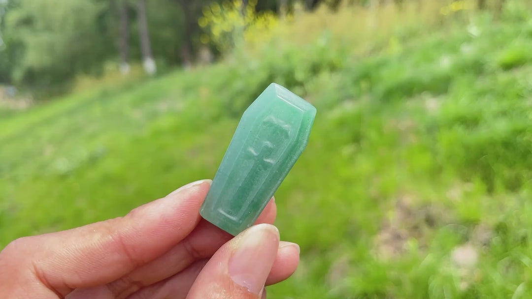 Natural Coffin Crystal Carving