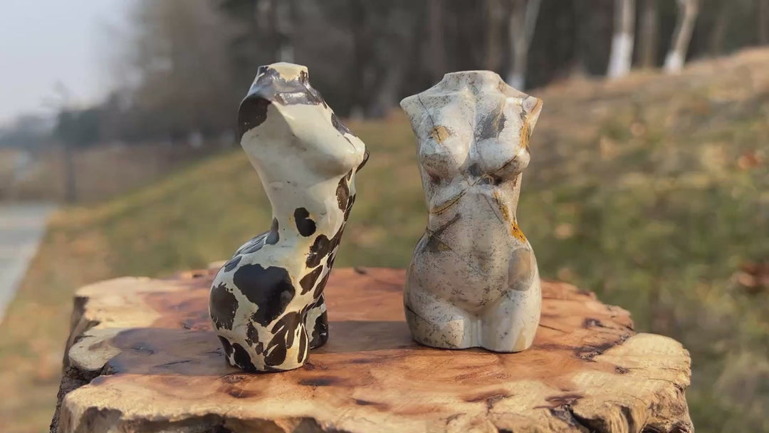 Natural Crystal carving Picture Jasper Goddess Model