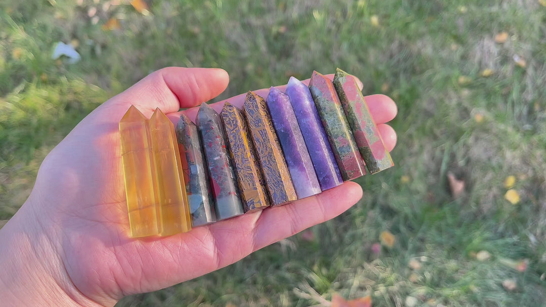 Natural Crystal Carving Mini Point