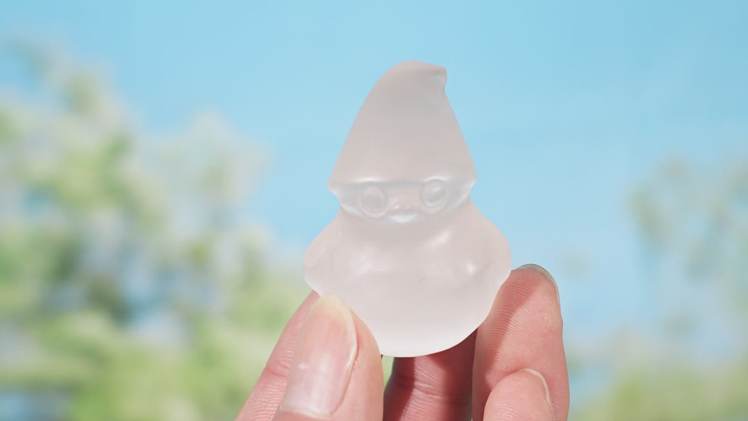 Natural Selenite Snowman