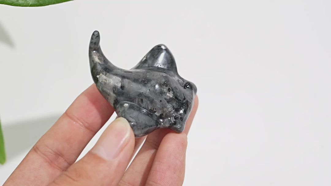 Natural Crystal Cute Manta Ray