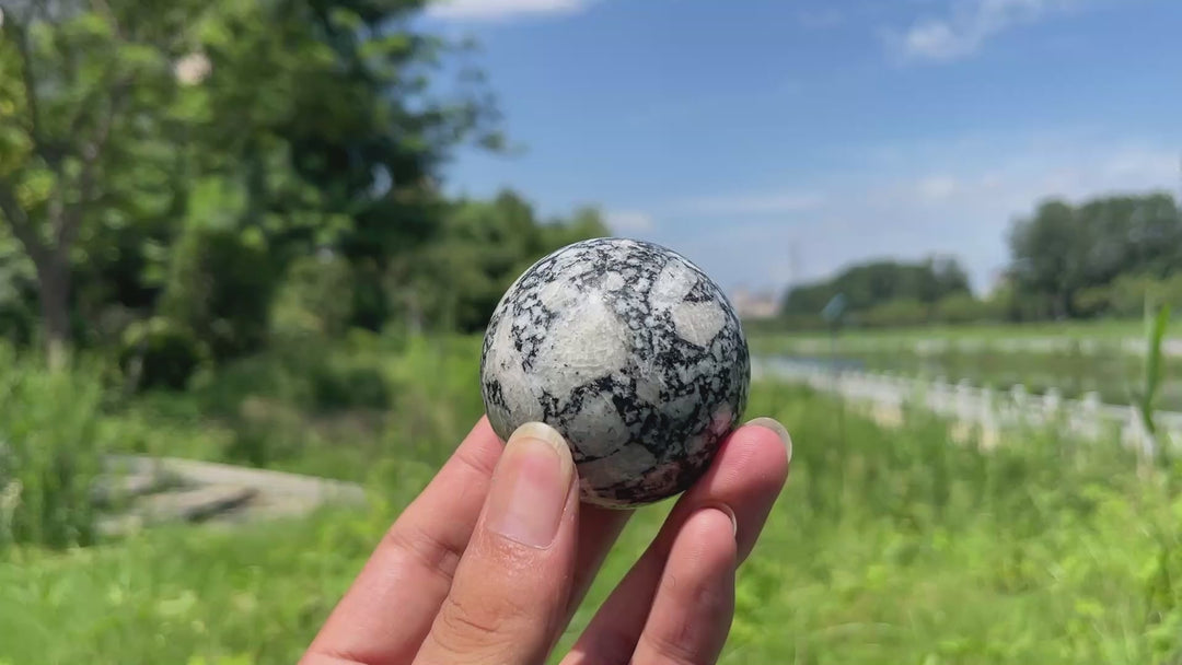 Natural Crystal Feldspar With Biotite sphere
