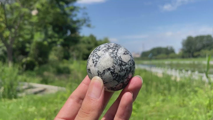 Natural Crystal Feldspar With Biotite sphere