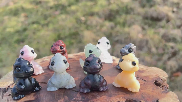 Natural Crystal Carving Mini Dinosaur