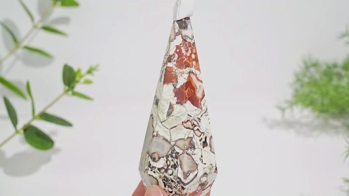 Unique,Natural Crystal Money Agate Diamond Tower