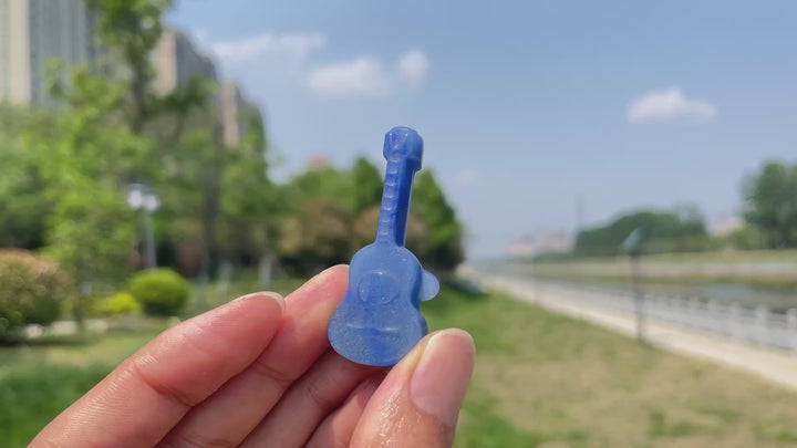 Natural Crystal Carving Guitar