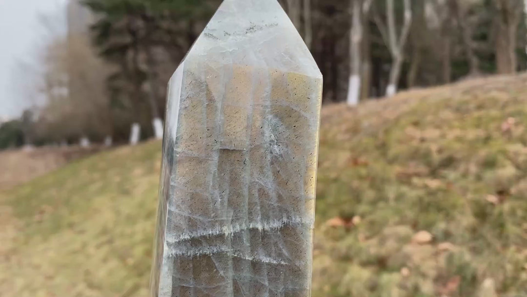 Unique, Natural Labradorite Point