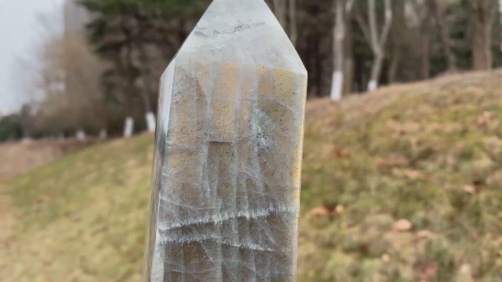 Unique, Natural Labradorite Point
