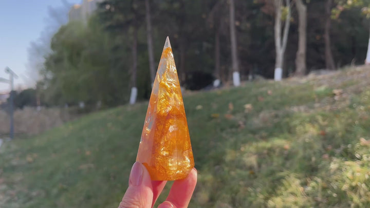 Natural Golden healer Diamond Tower