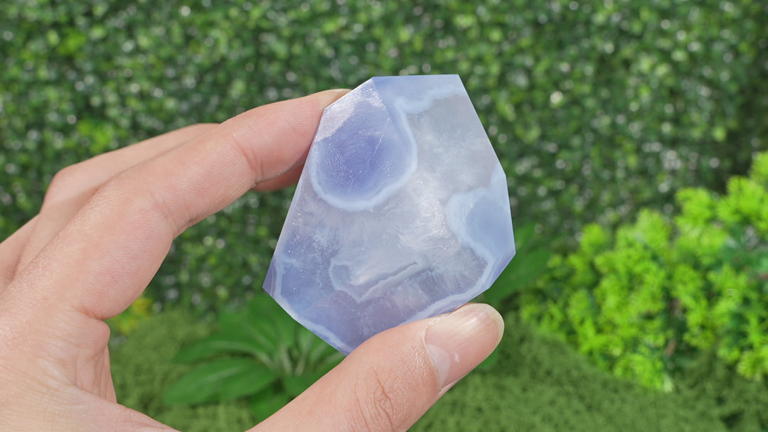 Unique, Natural Top Blue Agate Freeform